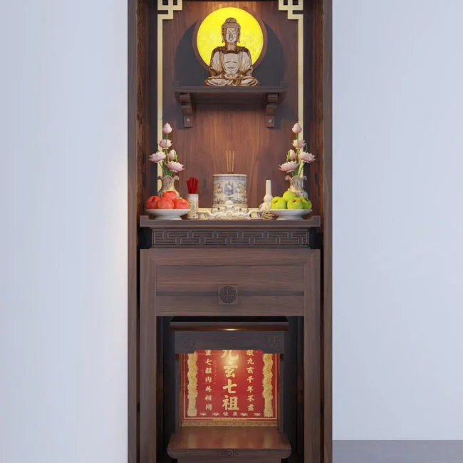 bàn thờ chung cư hiện đại