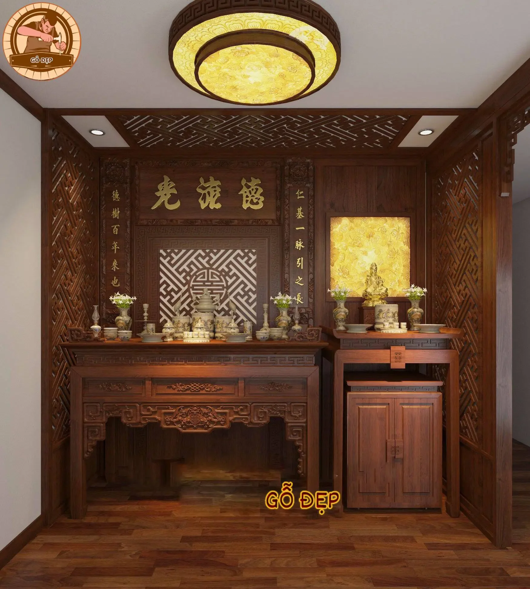 Mẫu Bàn Thờ Tủ Thờ BT 2291