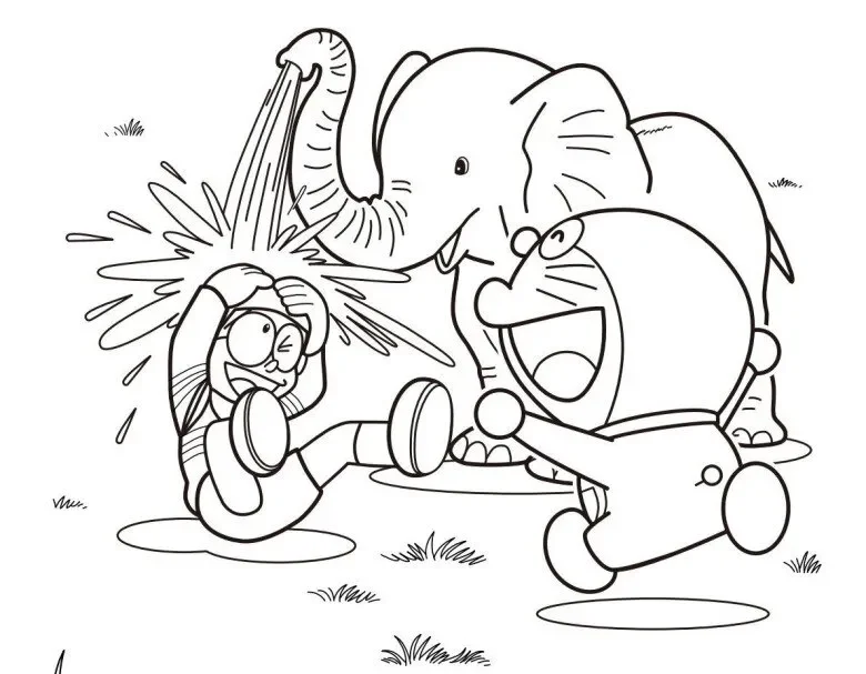 Tranh tô màu Doraemon