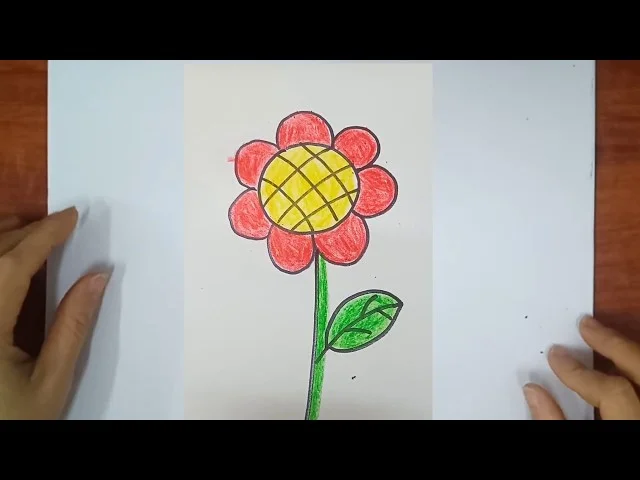 Vẽ hoa/ cách vẽ hoa/ vẽ bông hoa/ draw a flower - YouTube