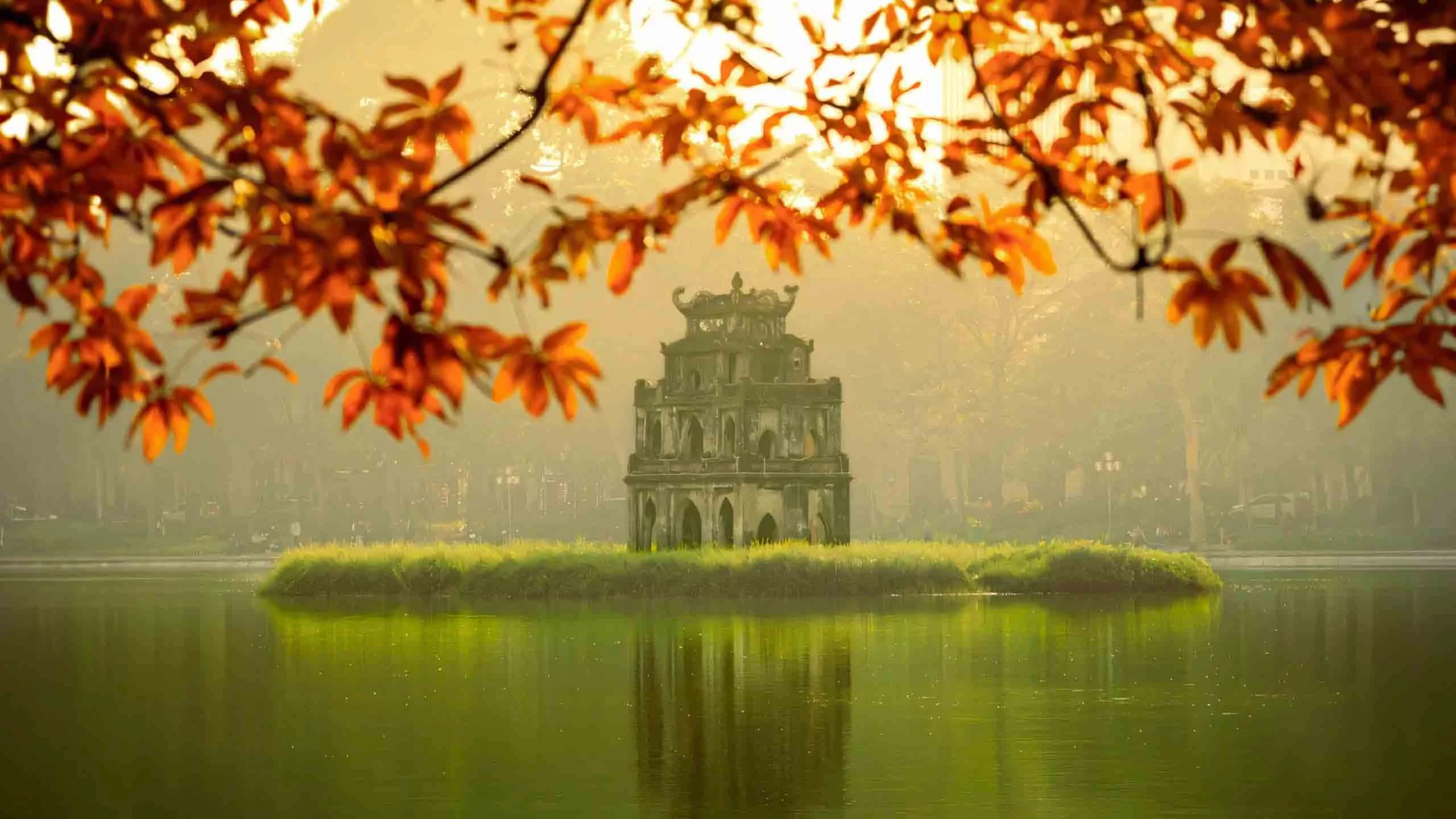 Mùa thu Hà Nội nhuộm vàng những góc phố cổ thân quen