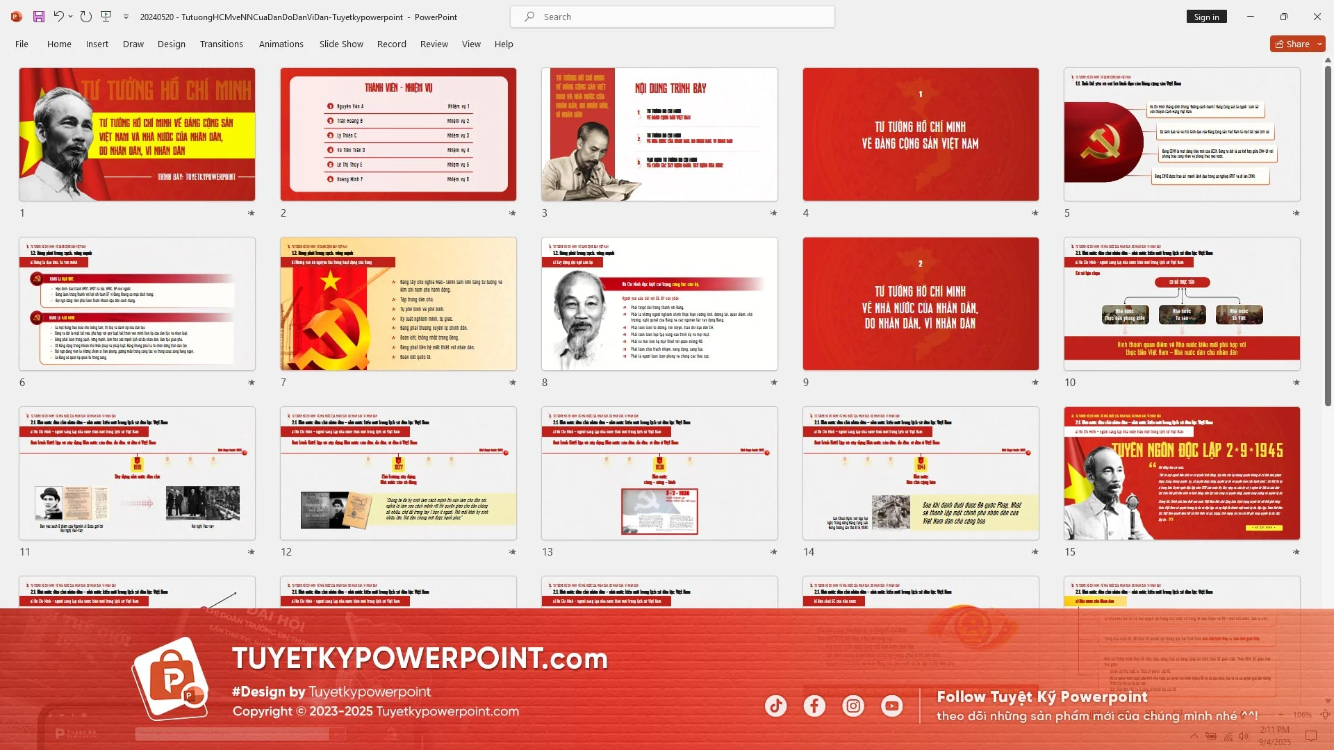 Slide nền powerpoint đẹp phong cách tối giản nhưng lịch sự