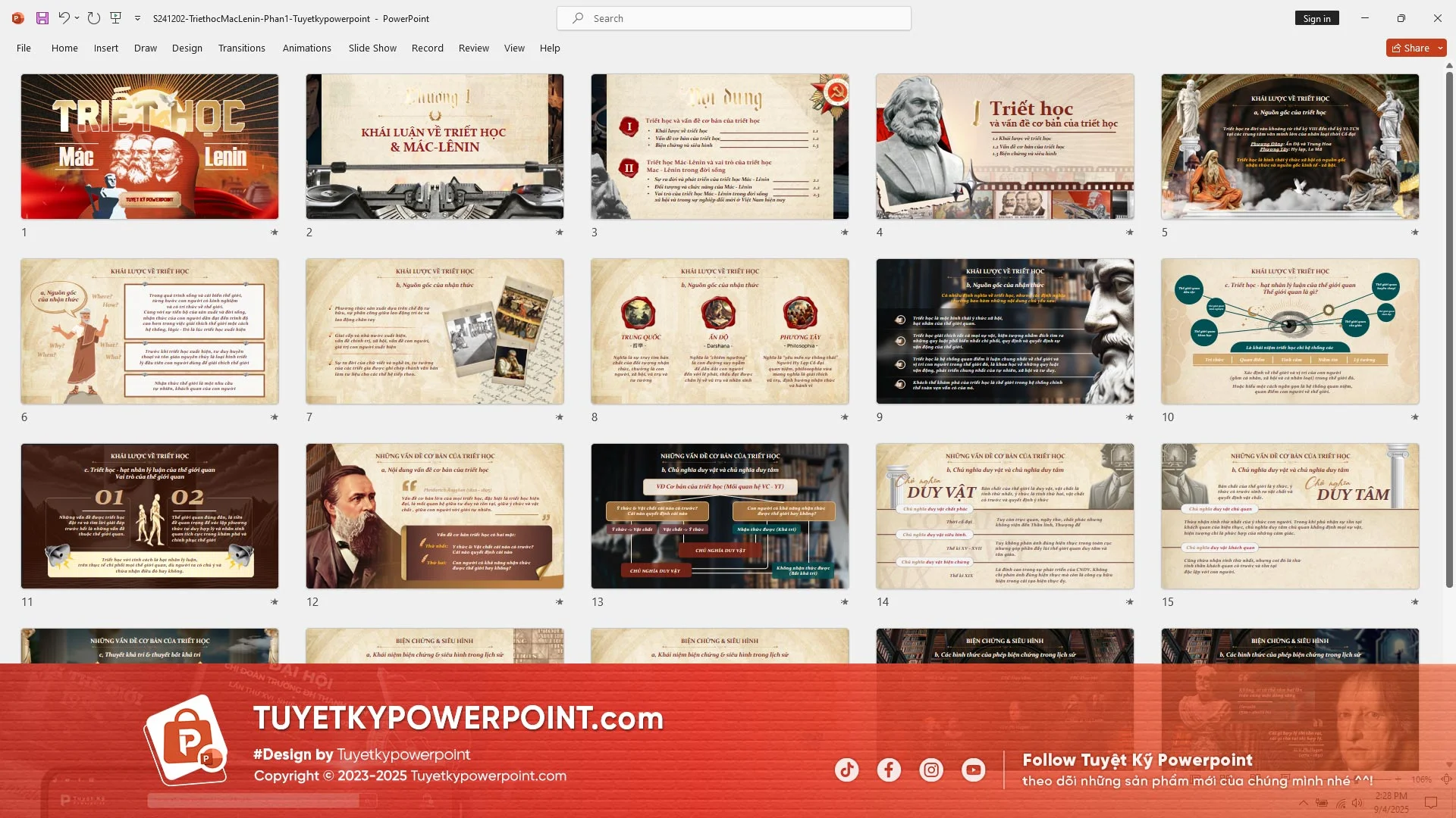 Mẫu slide nền powerpoint đẹp với tông màu đỏ trang nghiêm phù hợp cho thuyết trình hội nghị