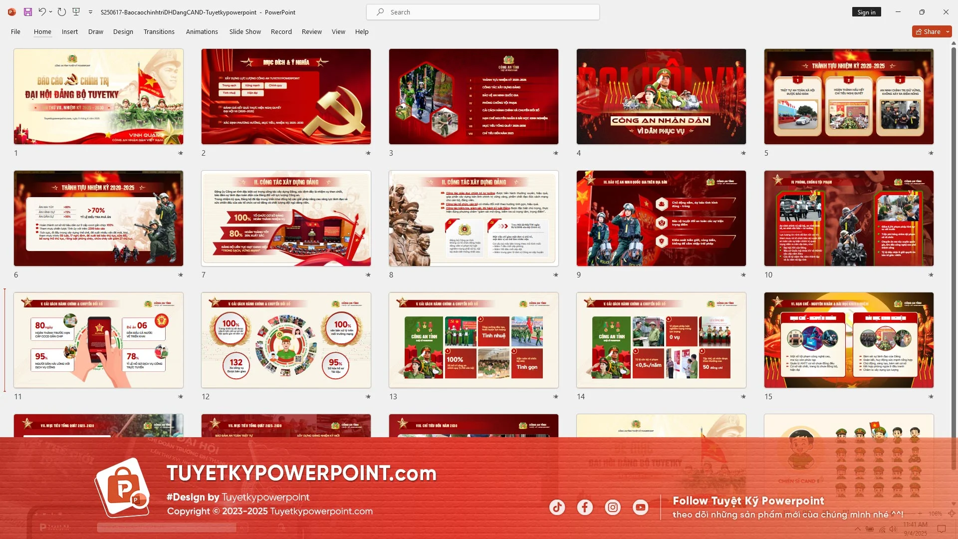 Hình nền powerpoint đẹp với các slide bố trí khoa học