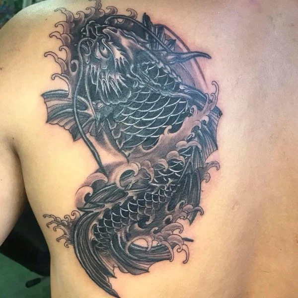 hình xăm cá chép hóa rồng (15)