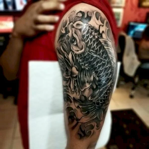 hình xăm cá chép hóa rồng (6)