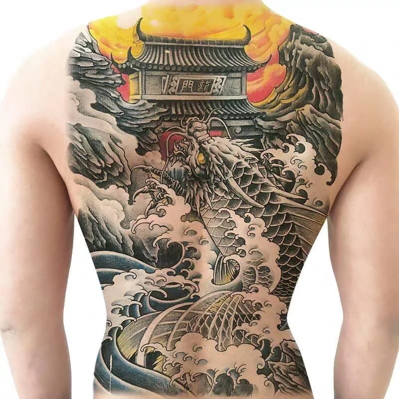 hình xăm cá chép hóa rồng (19)