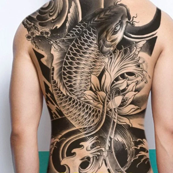 hình xăm cá chép hóa rồng (17)