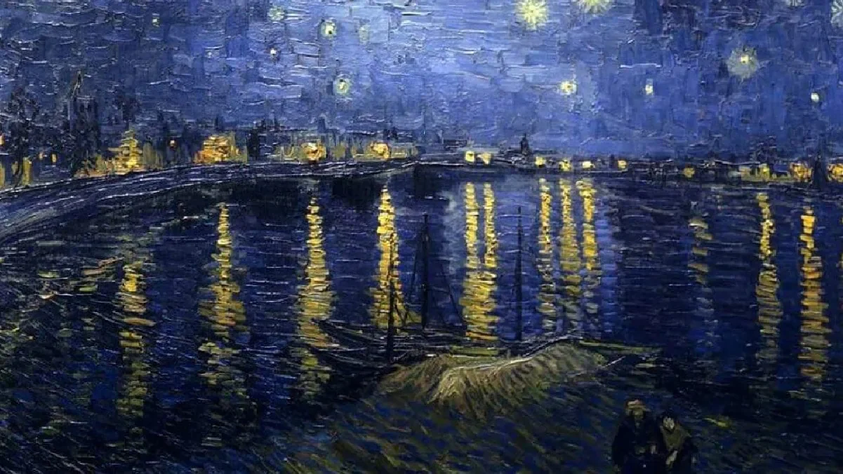 Tranh đêm đầy sao trên sông Rhone của Van Gogh