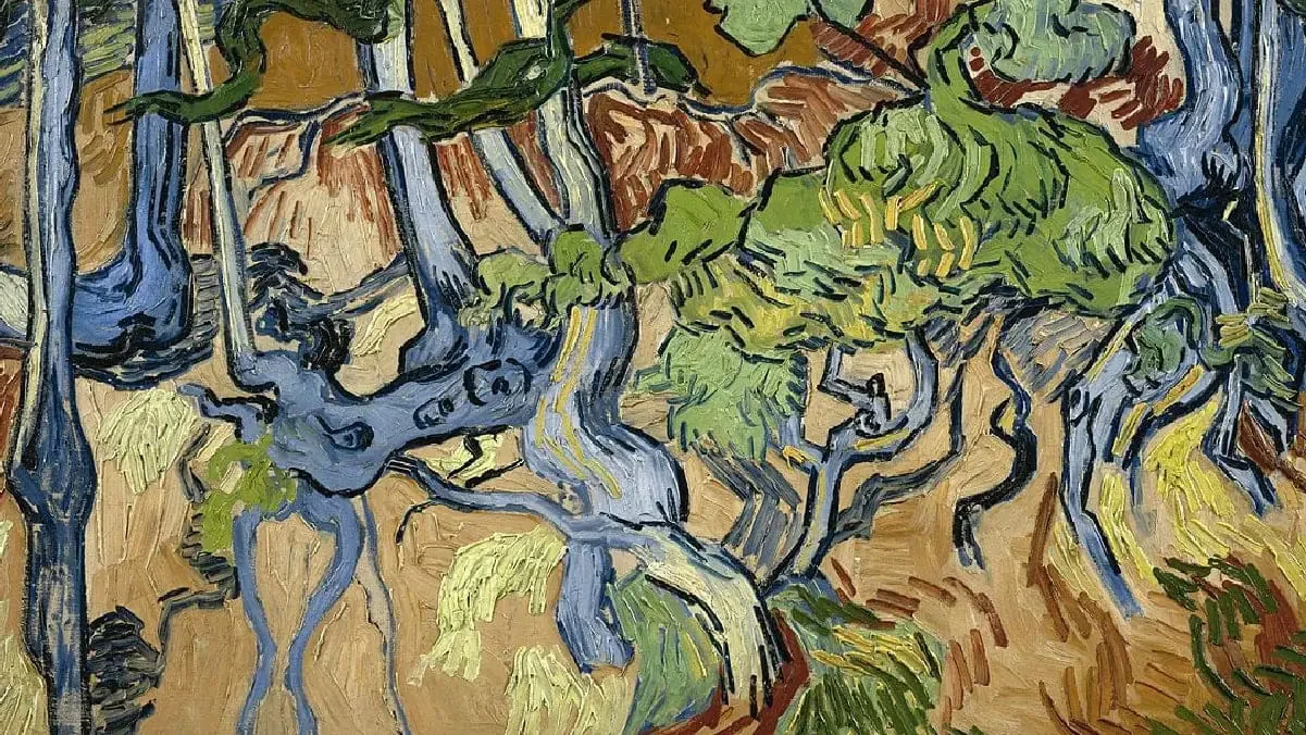 Tranh vẽ những gốc cây cổ thụ của Van Gogh