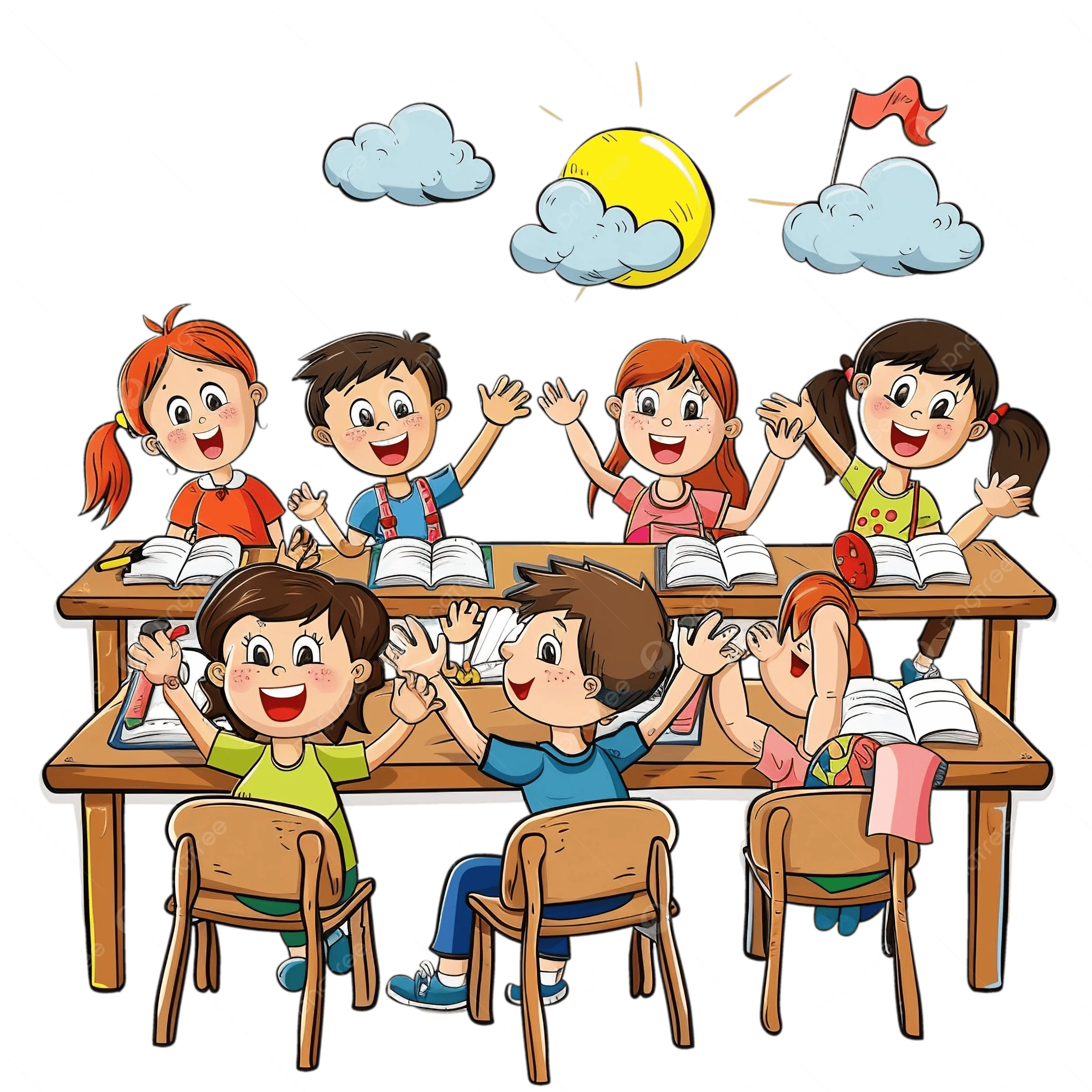 Hình ảnh Quay Lại Lớp Học Và Học Sinh Vui Vẻ Dễ Thương PNG , Clipart Lớp Học, Clipart Hạnh Phúc, Clipart Trường Học PNG trong suốt và Vector để tải xuống
