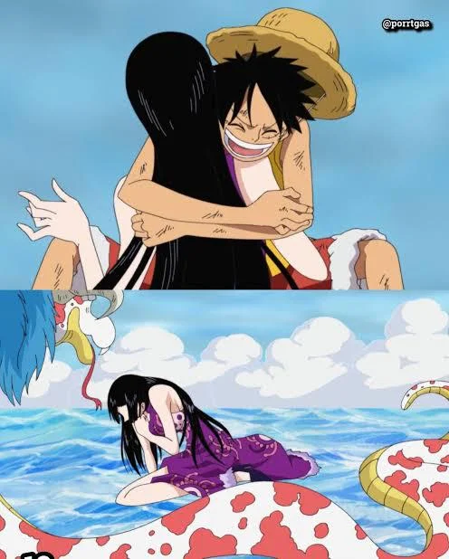 Tui thích mấy cái tương tác giữa Luffy với Boa Hancock ghê á : r/OnePiece