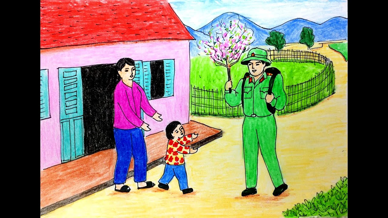 Tranh Vẽ Chú Bộ Đội Và Những Ý Nghĩa Sâu Sắc