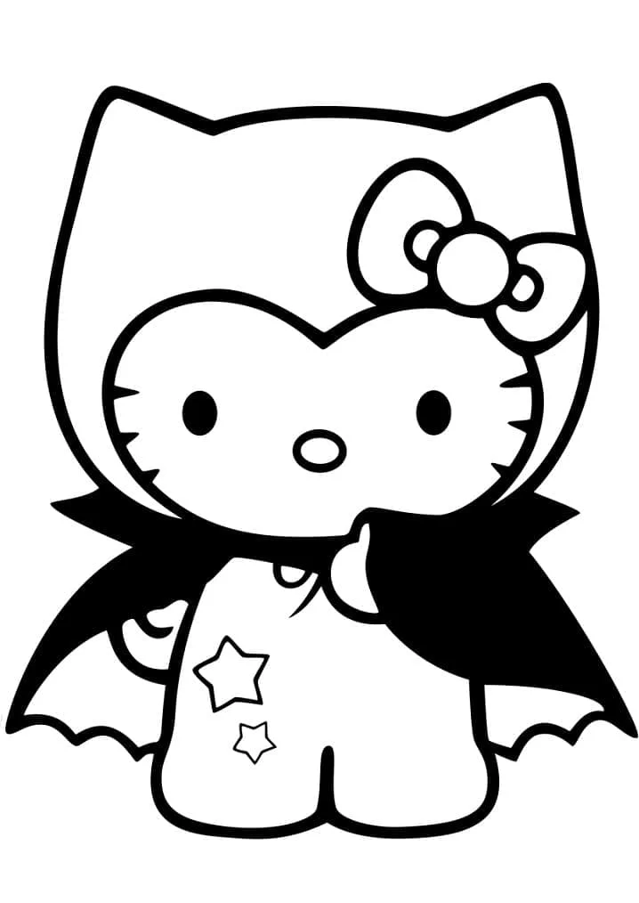 Tô màu Hello Kitty Cute Nhất - Trang Tô Màu Cho Bé