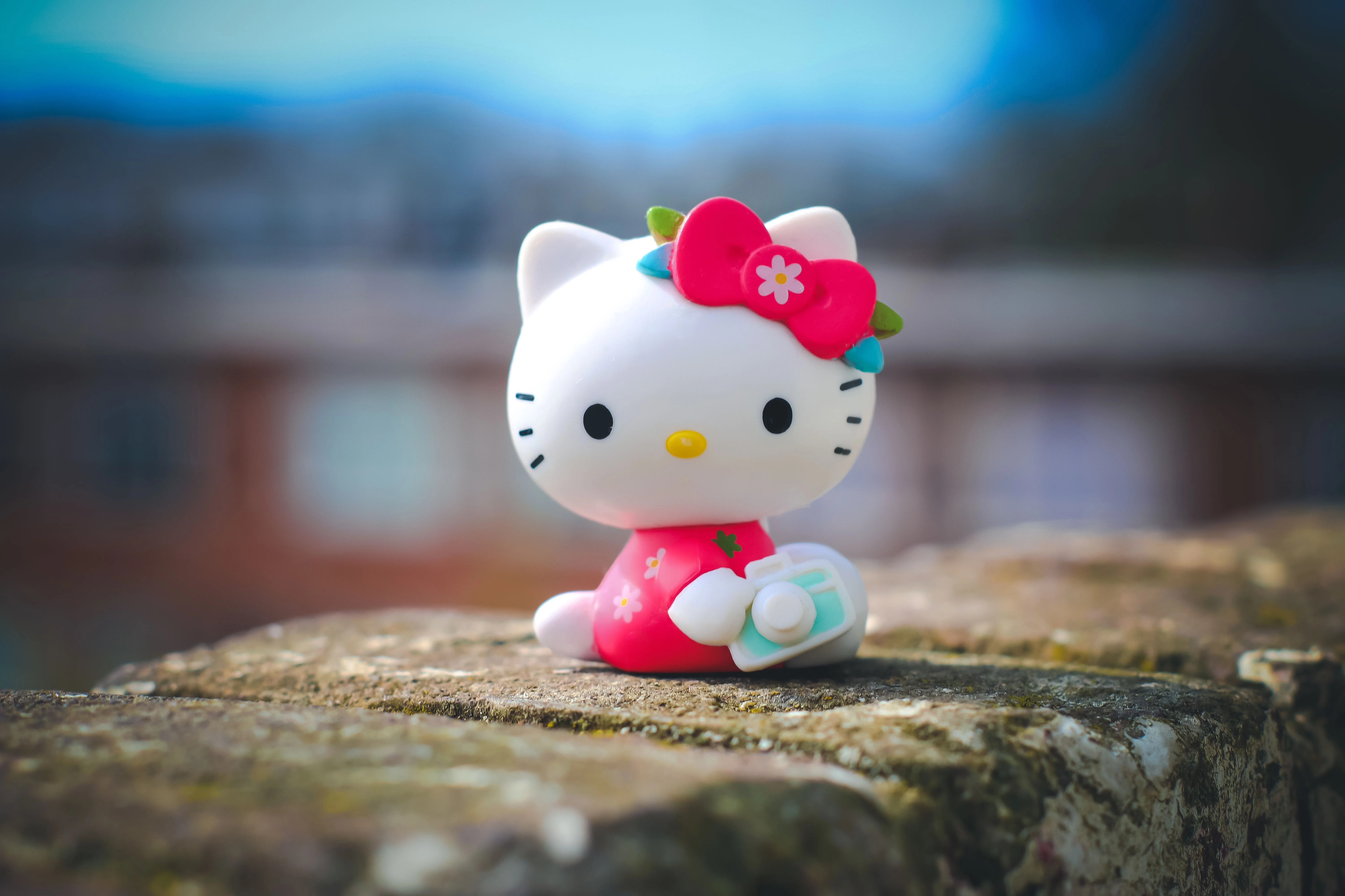 Mô hình Hello Kitty cute ngoài trời